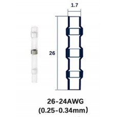 Термоусадка с припоем AWG26-24 сечение 0,25-0,34мм