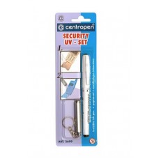 Маркер Centropen Security Uv-Pen с фонариком 1 мм белый (2699/1 / bl)