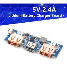 Контроллер заряда Dual USB 5V 2,4A  Micro/Type-C LX-LBU2C