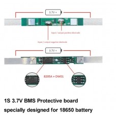 Контроллер заряда Li-ion аккумулятора BMS 1S  3A 3,7V