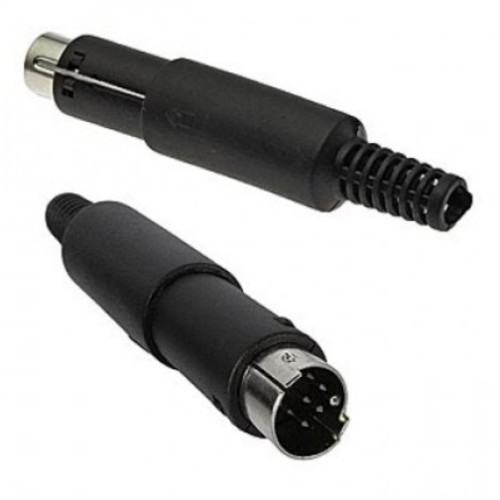 Штекер S-VHS на кабель 8 pin пластик