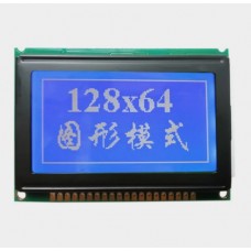 Индикатор жидко-кристаллический 12864-2 V2.0  5V BLUE ( cиняя подсветка ) KS0108