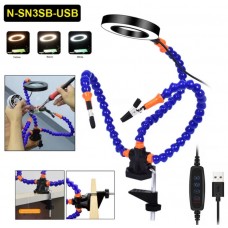 Держатель для плат с подсветкой 3X N-SN3SB-USB ( осьминог ) синий