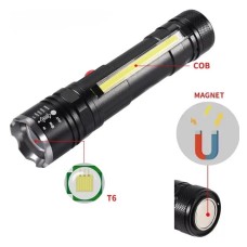Фонарик BL-T6-26+T6+COB