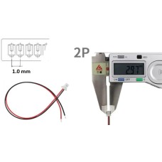 Шнур соединительный JST-SH-1.0-2P ( A1001-02Y ) гнездо
