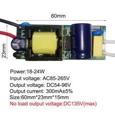 Драйвер светодиода 54V-96V 300mA ( 18-24W ) Драйвер светодиода 54V-96V 300mA ( 18-24W )