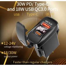 Зарядное устройство 12-24VDC 5VDC USB авто ( QC 3.0+PD) 30W Зарядное устройство 12-24VDC 5VDC USB авто ( QC 3.0+PD) 30W