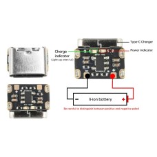 Контроллер заряда Li-ion аккумулятора (LP4054) гн. USB Type-C