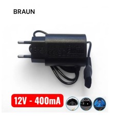 Зарядное устройство для триммера Braun 12V 0.4A DC 2pin Зарядное устройство для триммера Braun 12V 0.4A DC 2pin