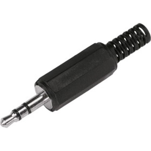 Штекер 3,5мм стерео на кабель пластик