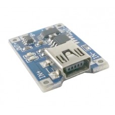 Контроллер заряда Li-ion аккумулятора (TP4056) гнездо mini USB