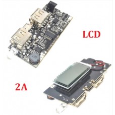 Контроллер заряда Dual USB 5V 2,1A  с LCD экраном 