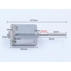 Мотор FC-280 32мм DC 12V 11800 об./мин. с насечкой