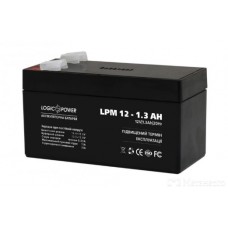 Аккумулятор 12V 1,3A/h  ( LPM12 - 1.3AH )